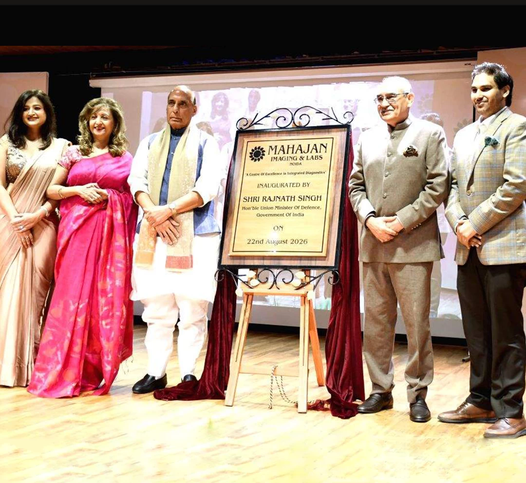 The Hon’ble Defence Minister of India, Shri Rajnath Singh, Inaugurates Mahajan Imaging & Labs’ Advanced Diagnostic Centre in Noida on 22 August 2026