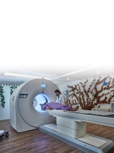 PET-CT Scan Banner at Mahajan Imaging & Labs