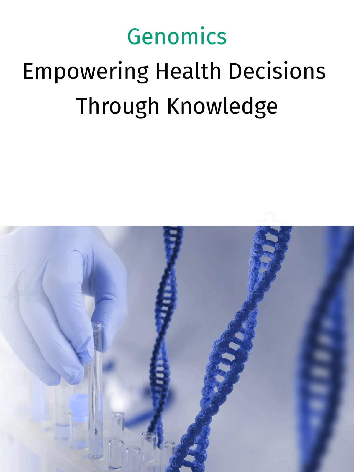 Genomics Testing Diagnostic Services Banner at Mahajan Imaging & Labs